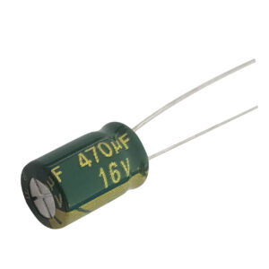 خرید و فروش  خازن الکترولیت 470 میکرو فاراد کد 100 بسته 10 عددی مناسب برای انواع pcb