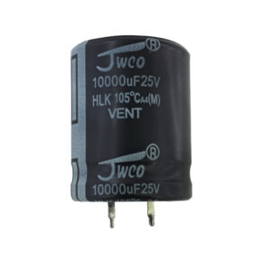 خرید و فروش  خازن الکترولیت 10000uF میکرو فاراد جی دبلیو کو مدل 25V مناسب برای انواع pcb