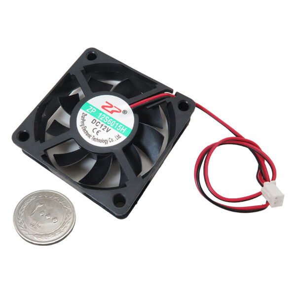 خرید و فروش  فن 12 ولت زد پی کد 60x60x15  مناسب برای انواع pcb