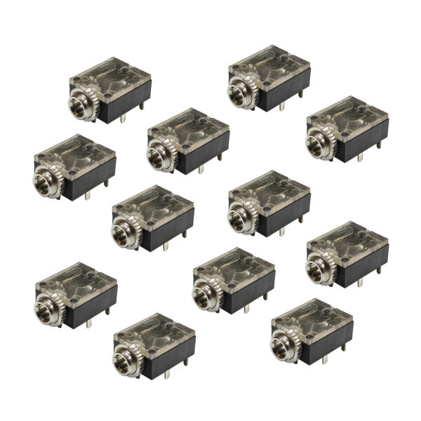 خرید و فروش  سوکت مادگی هدفون کد 3.5mm_aux بسته 12 عددی مناسب برای انواع pcb