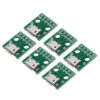 خرید و فروش  سوکت مادگی میکرو یو اس بی مدل Breakout board بسته 6 عددی مناسب برای انواع pcb