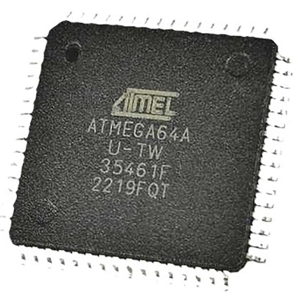 خرید و فروش  میکروکنترلر اتمل مدل ATMEGA64AU-TW SMD مناسب برای انواع pcb