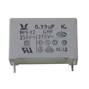 خرید و فروش  خازن پلی استر 330 نانوفاراد مدل MPX-X2 بسته 4 عددی مناسب برای انواع pcb