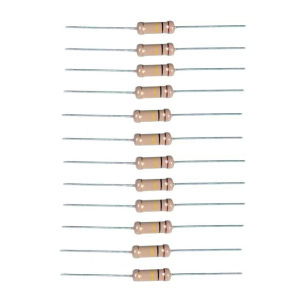 خرید و فروش  مقاومت 100 کیلو اهم 2 وات کد 611 بسته 12 عددی مناسب برای انواع pcb