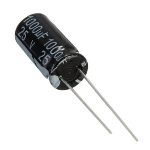 خرید و فروش  خازن الکترولیت 1000 میکرو فاراد 25 ولت کد 625 بسته 4 عددی مناسب برای انواع pcb