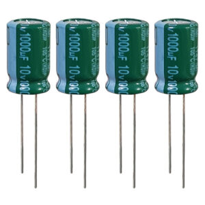 خرید و فروش  تک و عمده خازن الکترولیت 1000 میکروفاراد 10 ولت تایکُن مدل TEC-100010 بسته 4 عددی تامین کننده در ایران