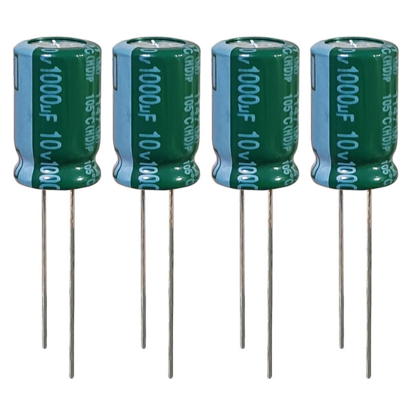 خرید و فروش  تک و عمده خازن الکترولیت 1000 میکروفاراد 10 ولت تایکُن مدل TEC-100010 بسته 4 عددی تامین کننده در ایران