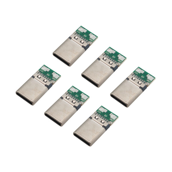 خرید و فروش  سوکت نری یو اس بی تایپ سی مدل charge_only بسته 6 عددی مناسب برای انواع pcb