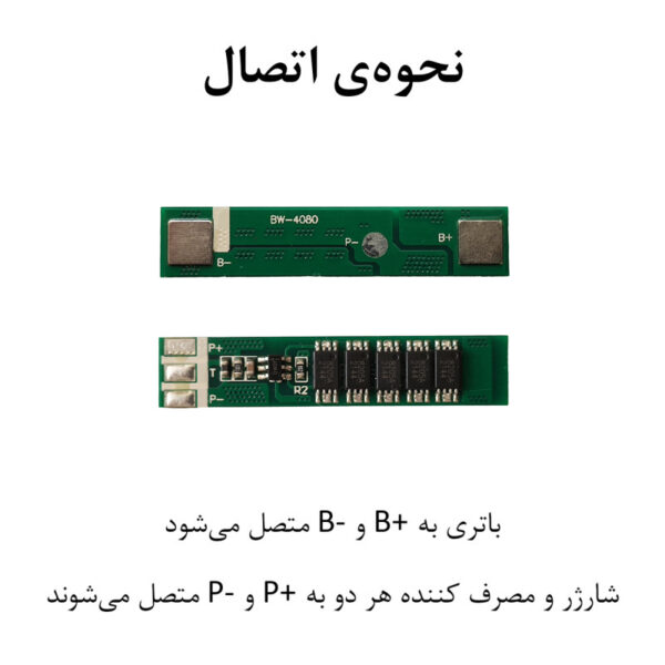خرید و فروش  تک و عمده ماژول محافظ شارژ و دشارژ باتری لیتیومی مدل 1S_10A کد 5mos تامین کننده در ایران